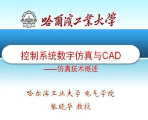 控制系统数字仿真与CAD视频教程 张晓华 22讲 哈尔滨工业大学