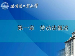 劳动法视频教程 刘李明 8讲 哈尔滨工业大学