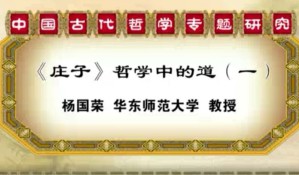 中国古代哲学专题研究视频教程 杨国荣 20讲 华东师范大学
