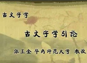 古文字学视频教程 张玉金 58讲 华南师范大学