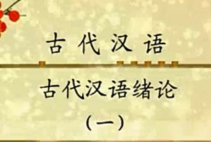 古代汉语视频教程 高小方 181讲 南京大学
