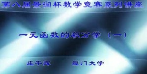 第八届景润杯数学竞赛系列讲座视频教程 庄平辉 15讲 厦门大学