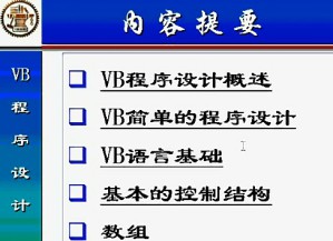 Visual Basic 6 0程序设计基础视频教程 36讲 上海交通大学