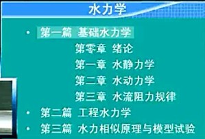 水力学视频教程 许栋 75讲 天津大学