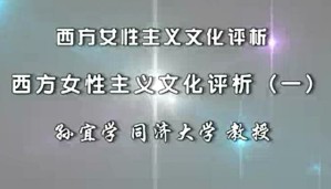 西方女性主义文化评析视频教程 孙宜学 33讲 同济大学