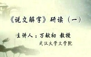 《说文解字》研读视频教程 万献初 32讲 武汉大学
