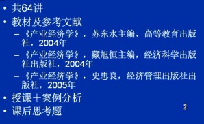 产业经济学视频教程 刘波 64讲 西安交通大学