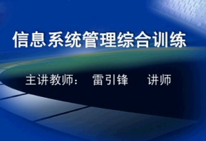 信息系统管理综合训练视频教程 雷引锋 8讲 西安交通大学
