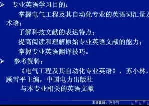 专业英语（电气工程及其自动化）视频教程 冯冬竹 54讲 西安交通大学