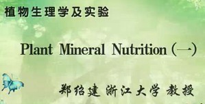 植物生理学及实验视频教程 郑绍建 10讲 浙江大学