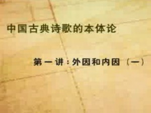 中国古典诗歌的本体论视频教程 张国风 36讲 中国人民大学