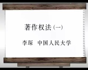 著作权法视频教程 李琛 43讲 中国人民大学