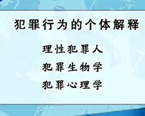 犯罪学专题视频教程 刘仁文 26讲 中国社会科学院