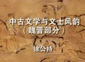 魏晋南北朝文学概说视频教程 徐公持 110讲 中国社会科学院