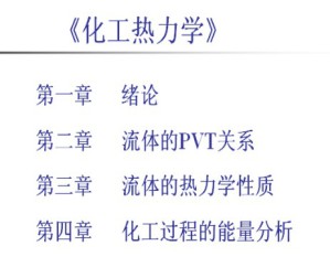 化工热力学视频教程 张艳梅 24讲 中国石油大学