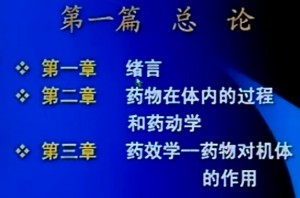 药理学视频教程 李金鸣 52讲 中国医科大学