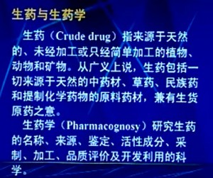 药用植物学与生药学视频教程 祝峥 48讲 中国医科大学