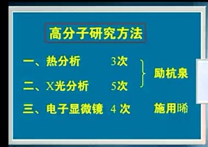 高分子研究方法视频教程 励杭泉 46讲 北京化工大学