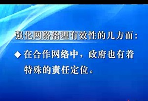 政府改革与治理视频教程 宋衍涛 18讲 对外经济贸易大学