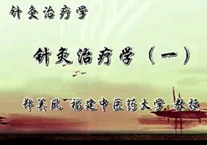 针灸治疗学视频教程 郑美凤 10讲 福建中医药大学
