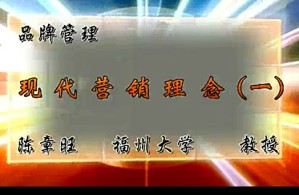 品牌管理视频教程 陈章旺 12讲 福州大学