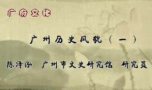 广府文化视频教程 陈泽泓 13讲 广州市文史研究馆