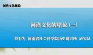 河洛文化概论视频教程 程有为 60讲 河南大学
