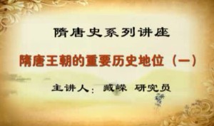 隋唐史系列讲座视频教程 臧嵘 109讲 人民教育出版社