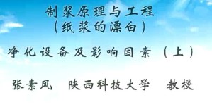 制浆原理与工程（纸浆的漂白）视频教程 张素风 6讲 陕西科技大学
