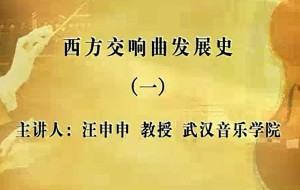 西方交响曲发展史视频教程 汪申申 67讲 武汉音乐学院