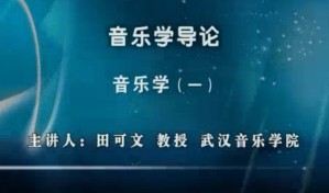 音乐学导论视频教程 田可文 45讲 武汉音乐学院