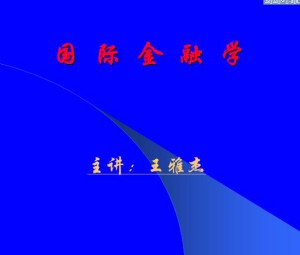 国际金融视频教程 王雅杰 62讲 哈尔滨工业大学