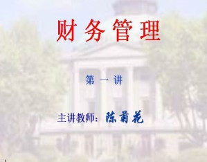 财务管理视频教程 48讲 东南大学