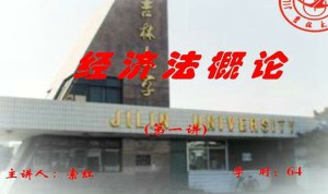 经济法概论视频教程 68讲 吉林大学