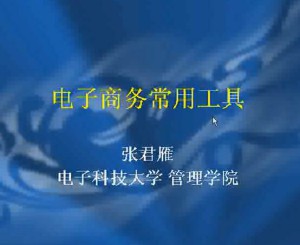 电子商务常用工具视频教程 36讲 电子科技大学