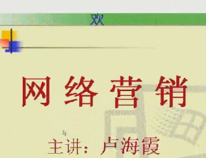 网络营销视频教程 34讲 电子科技大学