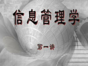 信息管理学视频教程 28讲 中国石油大学
