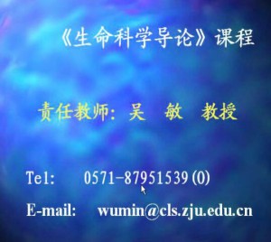 生命科学导论视频教程 吴敏 30学时 浙江大学