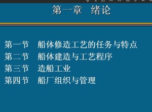 船舶建造工艺视频教程 25讲 上海交通大学