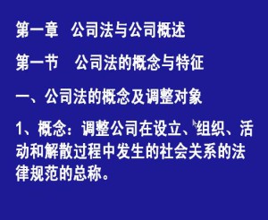 公司法视频教程 33讲 南开大学