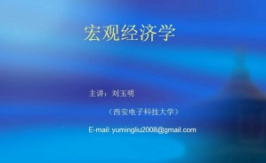 宏观经济学视频教程 刘玉明 49讲 西安电子科技大学