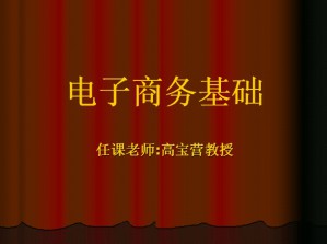 电子商务视频教程 高宝营 48讲 西北工业大学