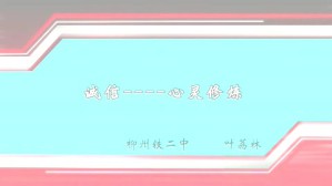 诚信-心灵修炼视频教程 叶荔林 1讲 柳州铁二中