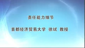 责任能力细节视频教程 徐斌 1讲 首都经济贸易大学