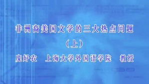 非洲裔美国文学的三大热点问题视频教程 庞好农 2讲 上海大学