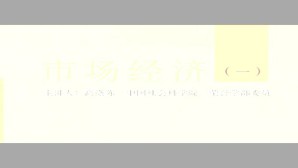 市场经济视频教程 高涤陈 2讲 中国社会科学院