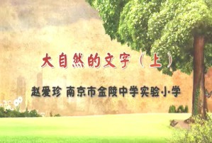 大自然的文字视频教程 赵爱珍 2讲 南京市金陵中学实验小学