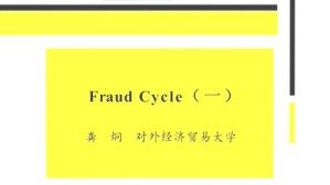 Fraud-Cycle视频教程 龚炯 2讲 对外经济贸易大学