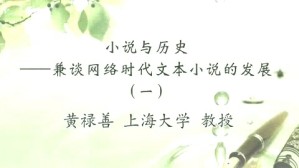 小说与历史-兼谈网络时代文本小说的发展视频教程 黄禄善 3讲 上海大学