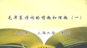 毛泽东诗词的情趣和理趣视频教程 吴欢章 3讲 上海大学